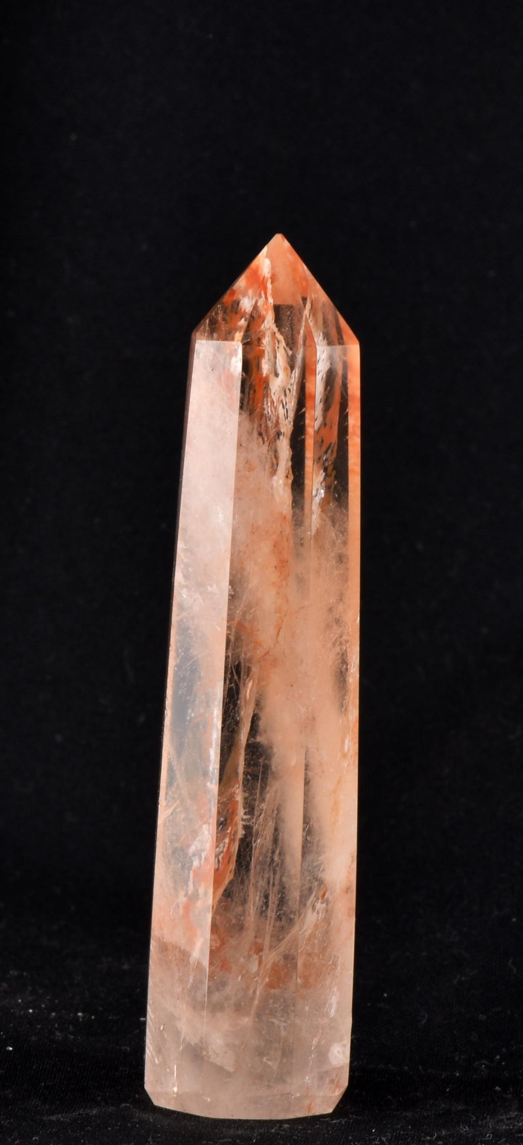 Himalayan Red   agnitite  obelisk  Spiritual spark of supra mental transformation   # 7224