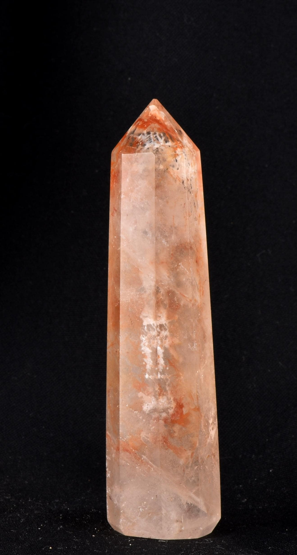 Himalayan Red   agnitite  obelisk  Spiritual spark of supra mental transformation   # 7224