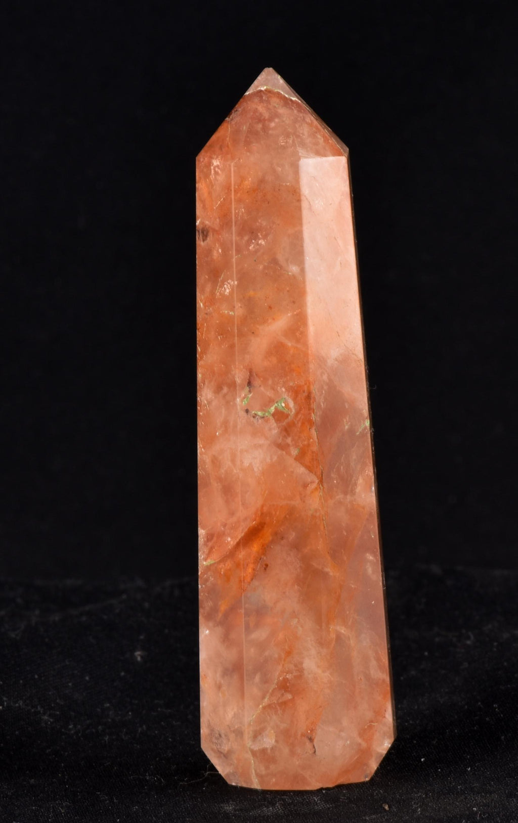 Himalayan Red   agnitite  obelisk  Spiritual spark of supra mental transformation   # 7238