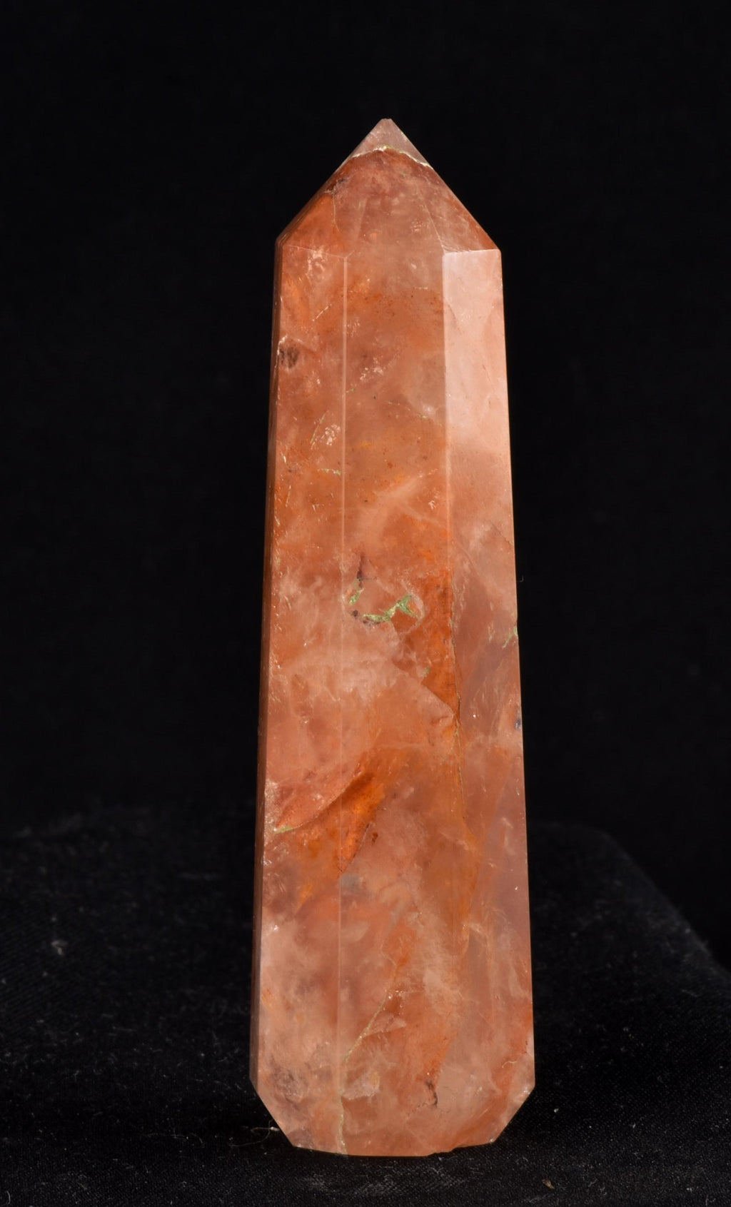 Himalayan Red   agnitite  obelisk  Spiritual spark of supra mental transformation   # 7238