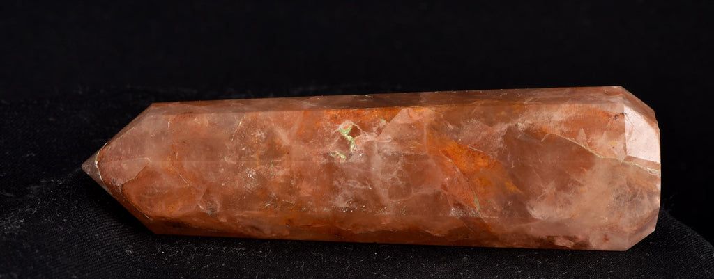 Himalayan Red   agnitite  obelisk  Spiritual spark of supra mental transformation   # 7238