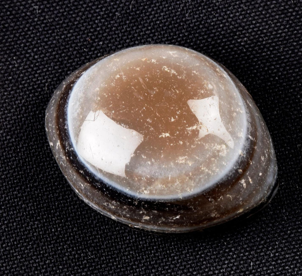 Rare old Mystic Sulemani  stone  evil eye shaman protection reach patina  #7274