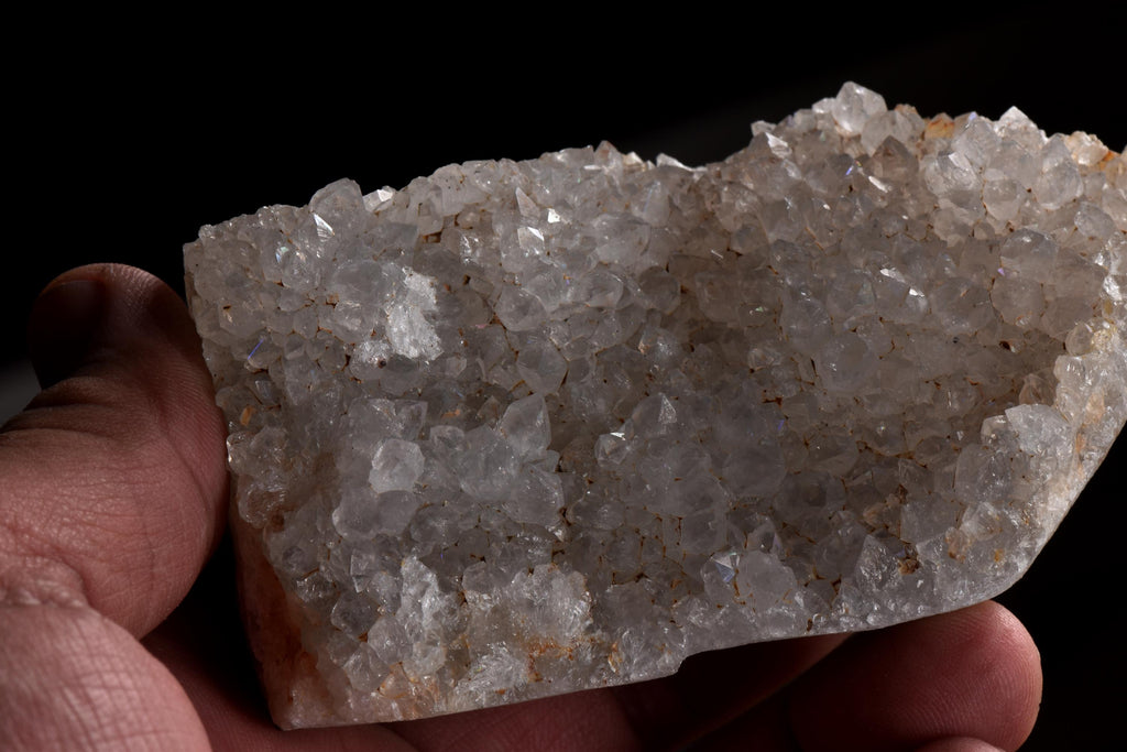 Beautiful Anandalite / irridecence Rainbow quartz, Aurora Quartz  multi flash  natural crystal # 7217