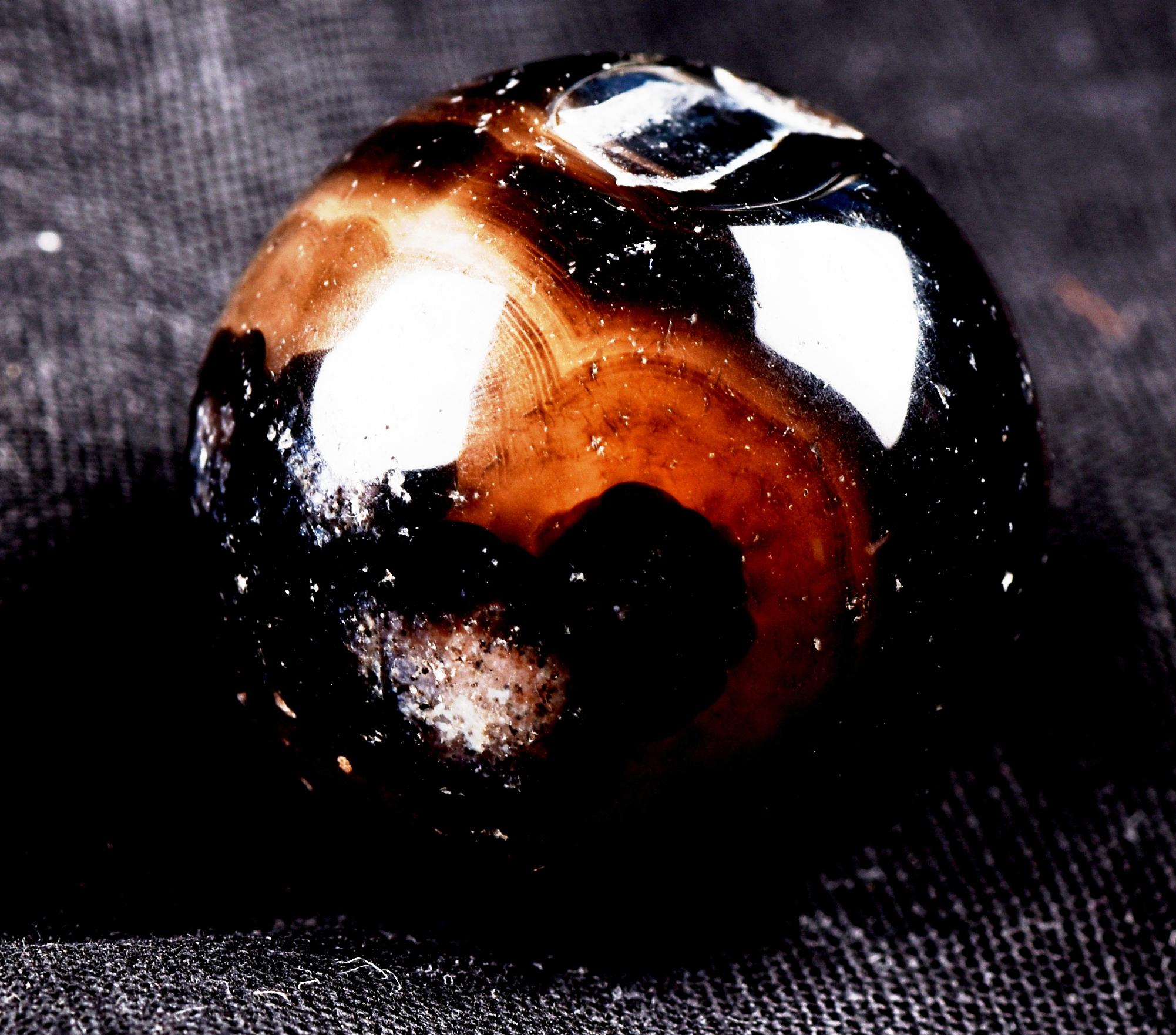 Rare Mystic Sulemani ''evil eye'' sphere  bhaisajyaguru soloman stone shaman protection #7348