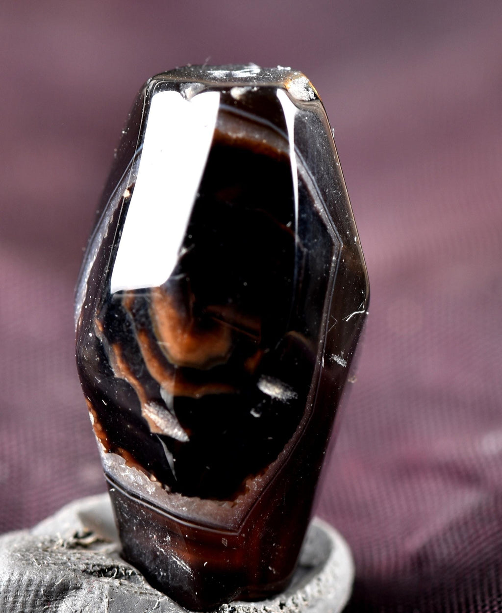 Mystic old  Sulemani  stone/dzi bead / bhaisajyaguru  shaman protection reach patina  #7389