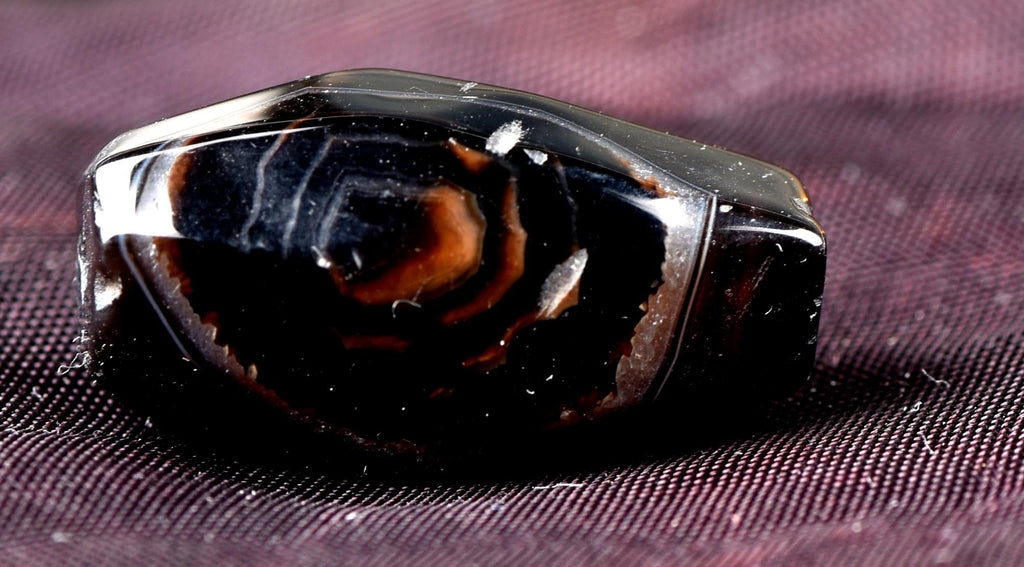 Mystic old  Sulemani  stone/dzi bead / bhaisajyaguru  shaman protection reach patina  #7389