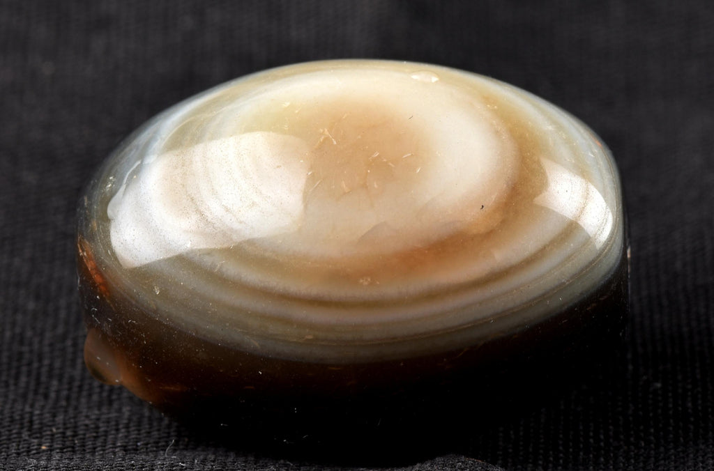 Mystic Sulemani  stone bead  bhaisajyaguru soloman stone evil eye shaman protection reach patina #7394