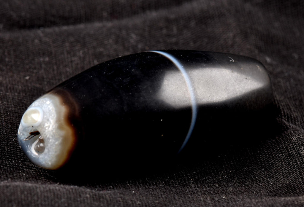 Mystic old  Sulemani  stone/dzi bead / bhaisajyaguru  shaman protection reach patina #7402