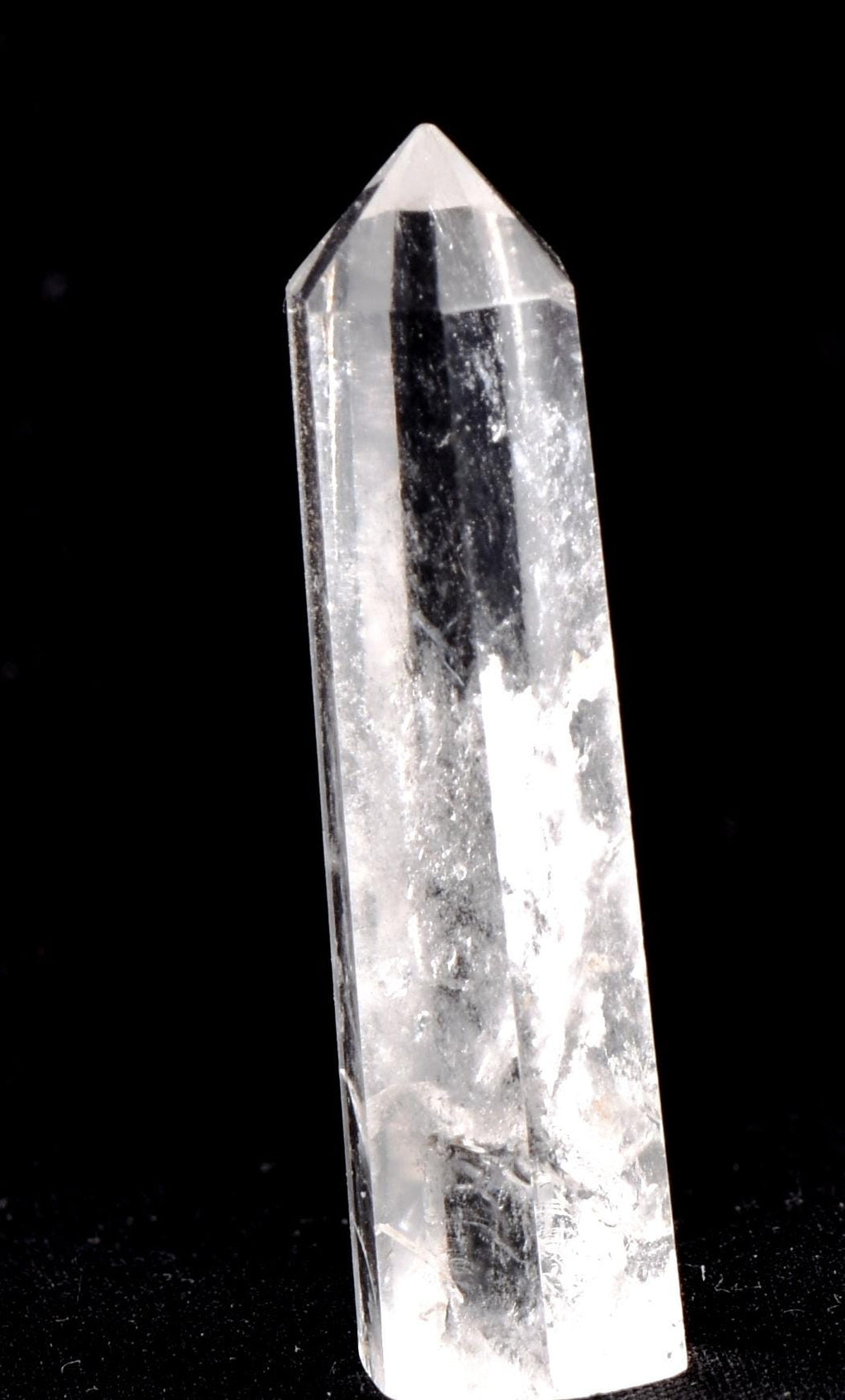 Himalayan wisdom quartz  6 sided   devic mirror obelisk wand   7378