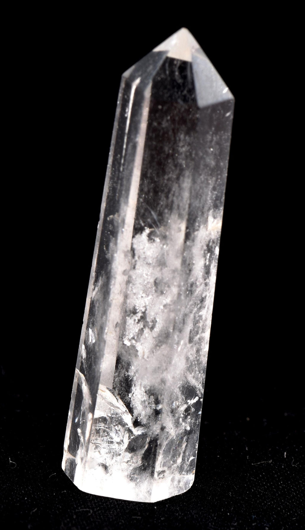 Himalayan wisdom quartz  6 sided   devic mirror obelisk wand   7378