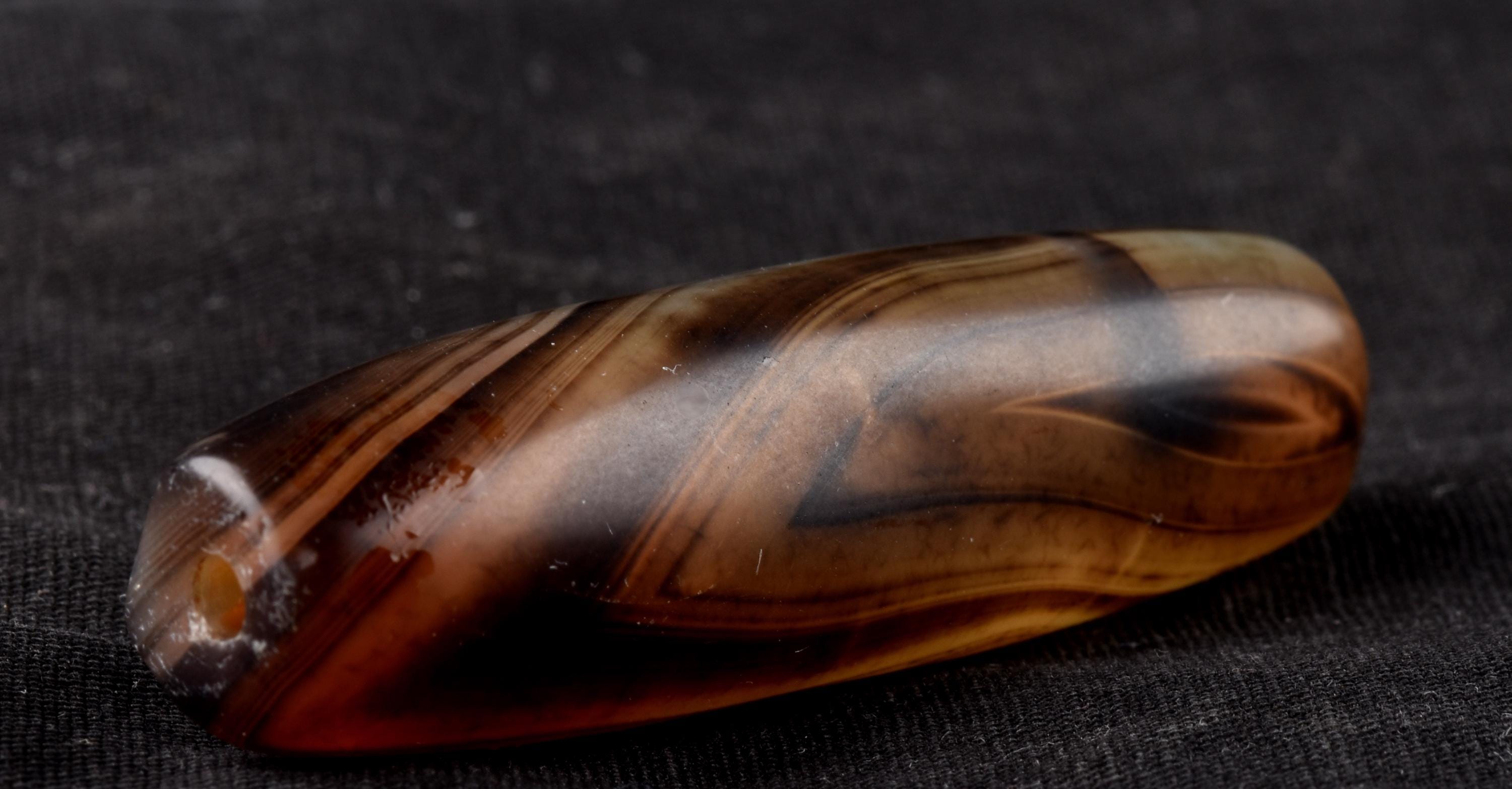 Mystic old  Sulemani  stone/dzi bead / bhaisajyaguru  shaman protection reach patina ''evil eye'' #7396