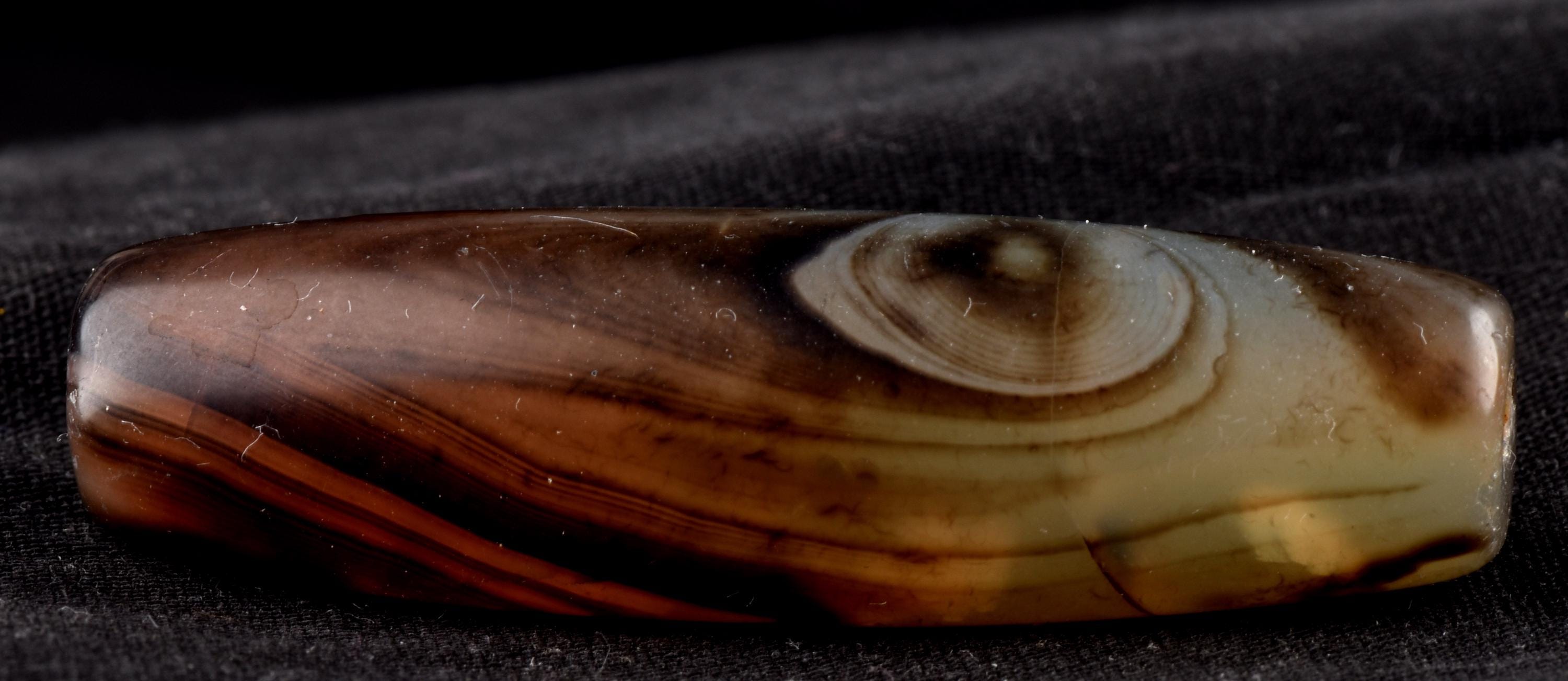 Mystic old  Sulemani  stone/dzi bead / bhaisajyaguru  shaman protection reach patina ''evil eye'' #7396
