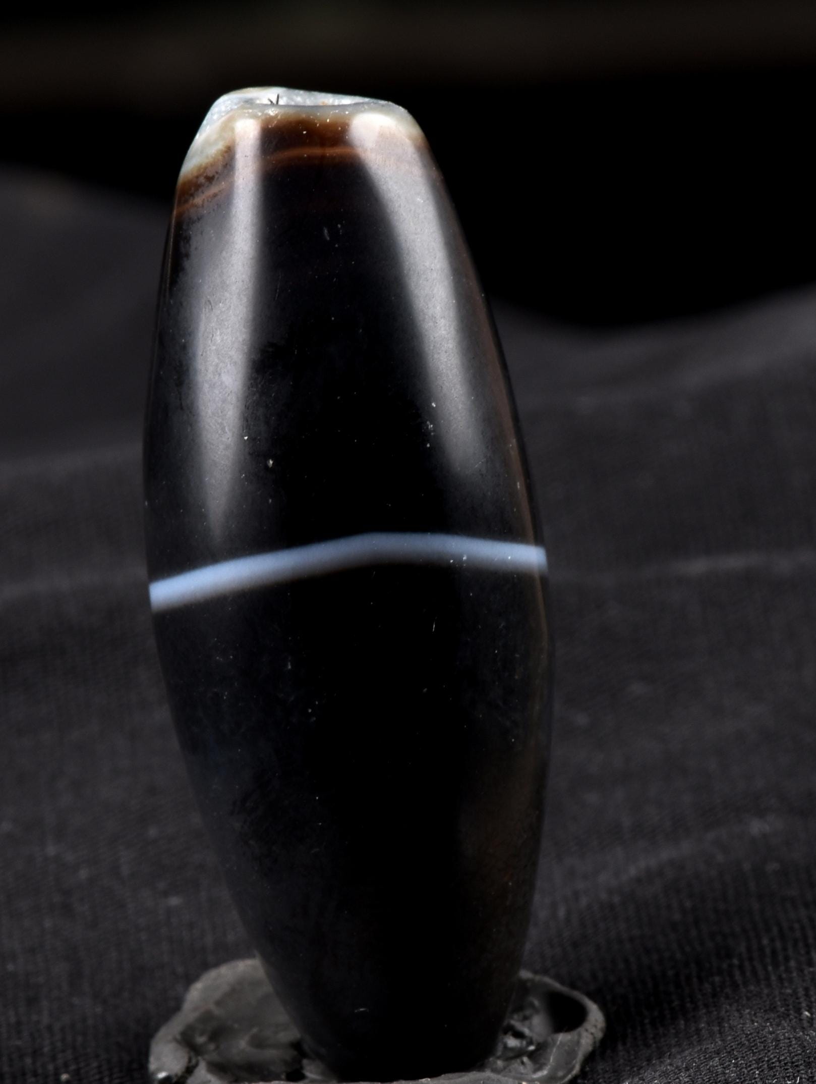 Mystic old  Sulemani  stone/dzi bead / bhaisajyaguru  shaman protection reach patina #7402