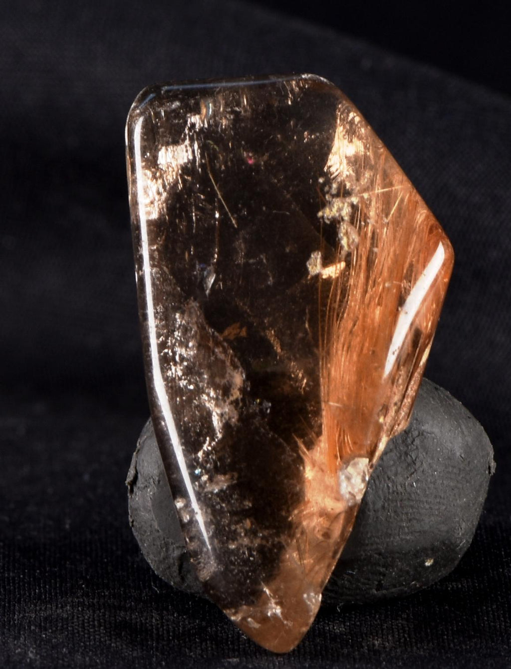 Himalayan smoky quartz devic with rutile and rainbow inclusions Himalayan wisdom  #7319