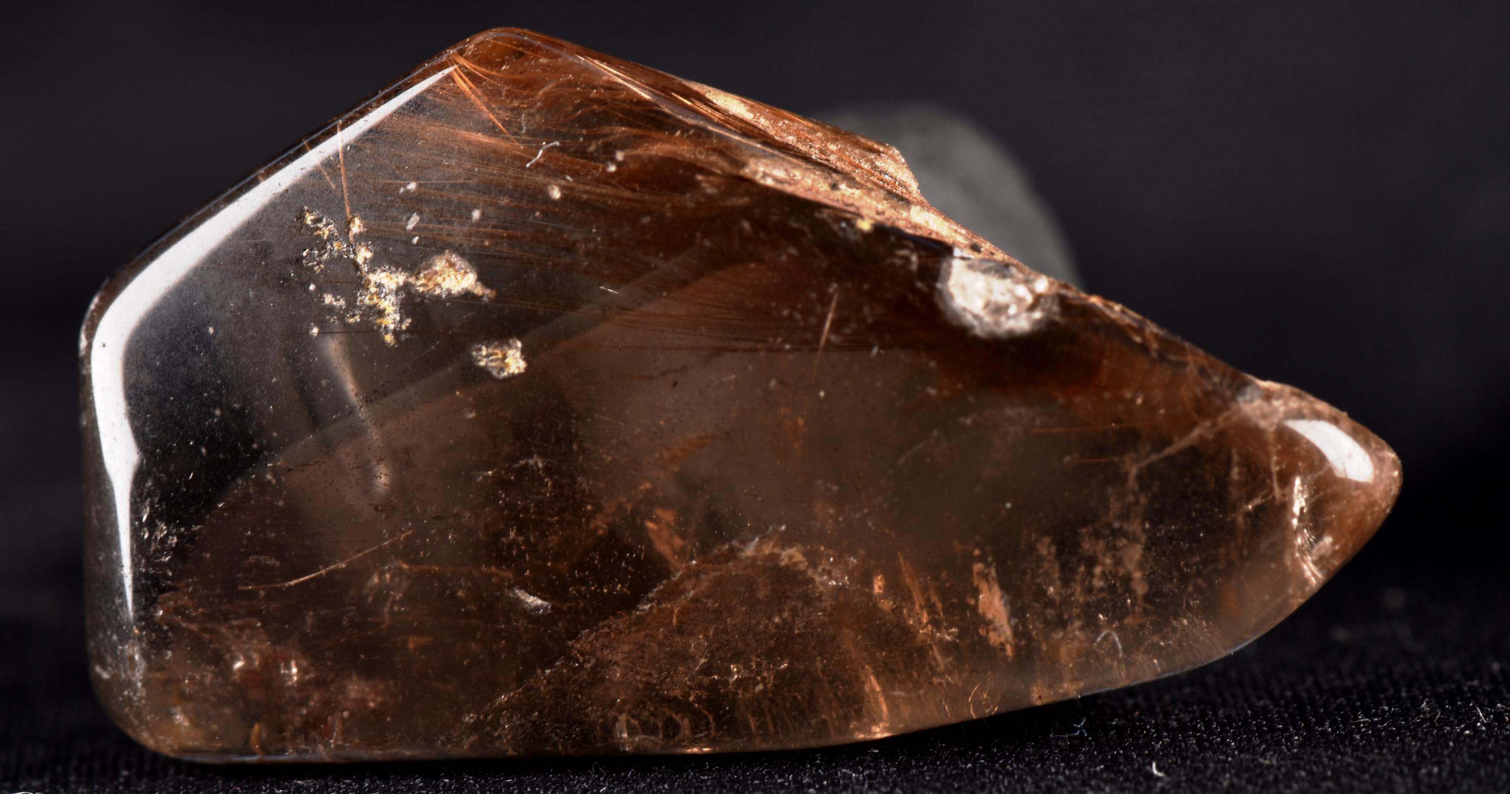 Himalayan smoky quartz devic with rutile and rainbow inclusions Himalayan wisdom  #7319