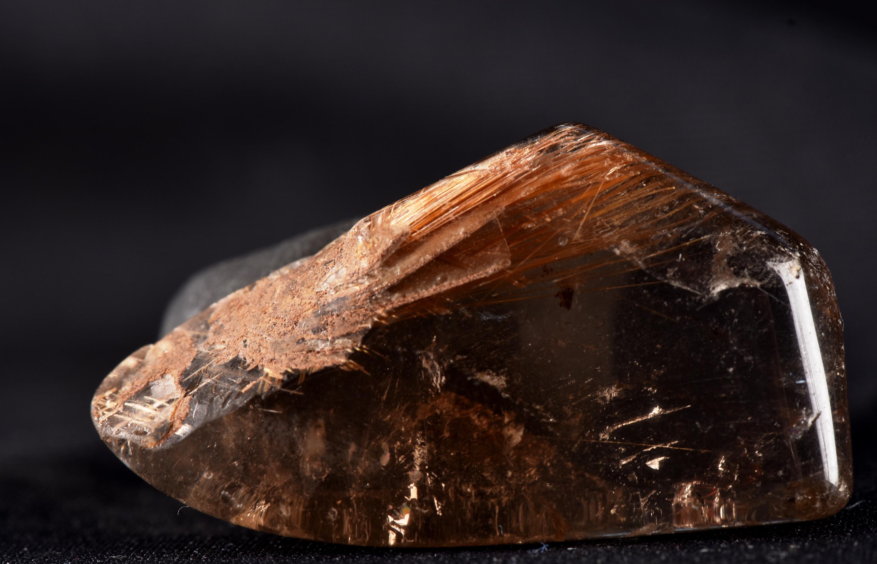 Himalayan smoky quartz devic with rutile and rainbow inclusions Himalayan wisdom  #7319