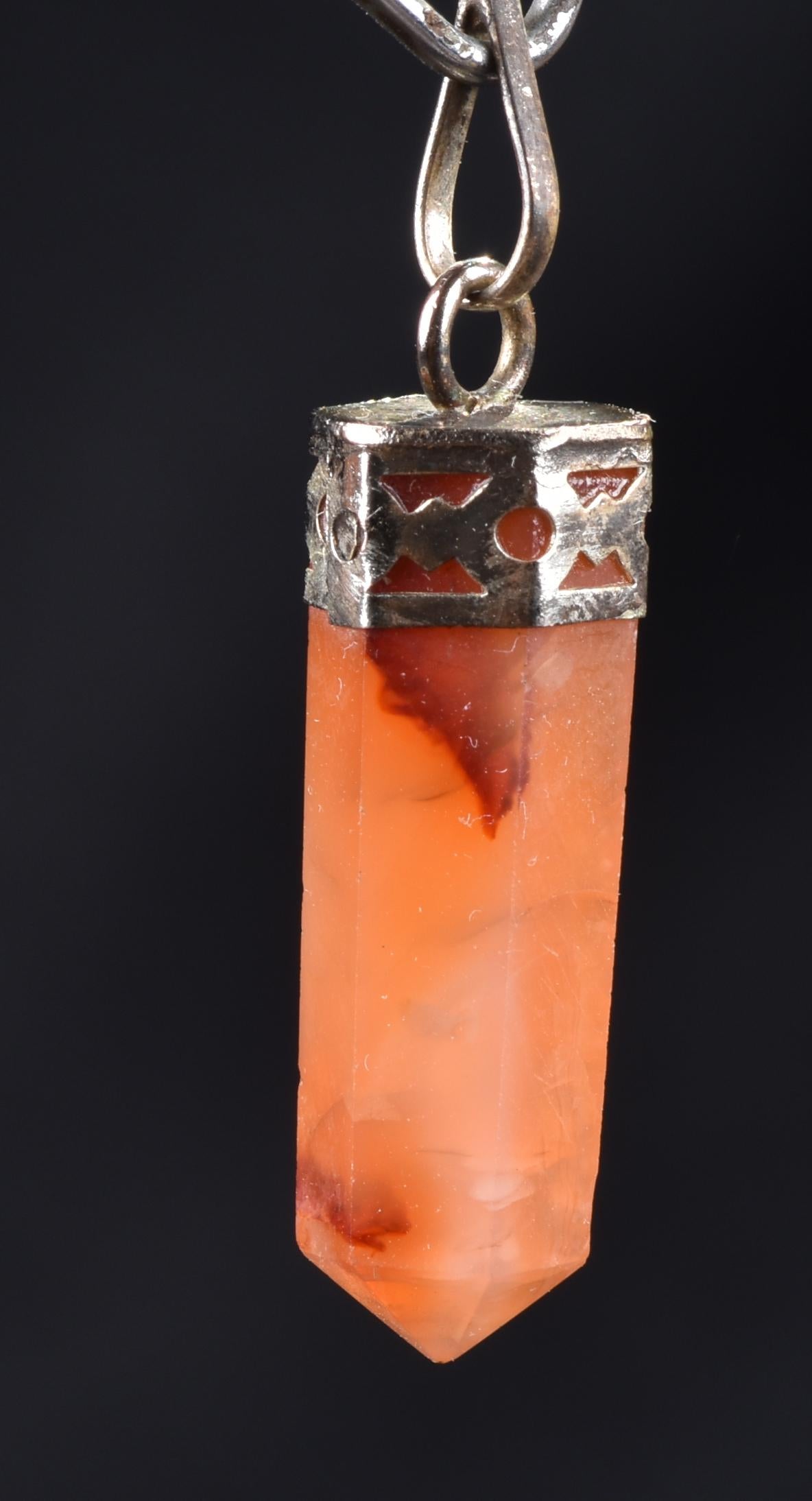 Carnelian mystic pendant strength courage creativity Carnelian  for strength  #7491