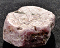 Ruby hexagonal corundum record keeper with black tourmaline in natural form #7418