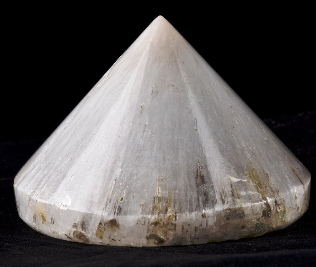 Scolecite cone pyramid improving relationships,  stabilizing  networking with people.third eye meditation synergy 12 crystal   # 7549