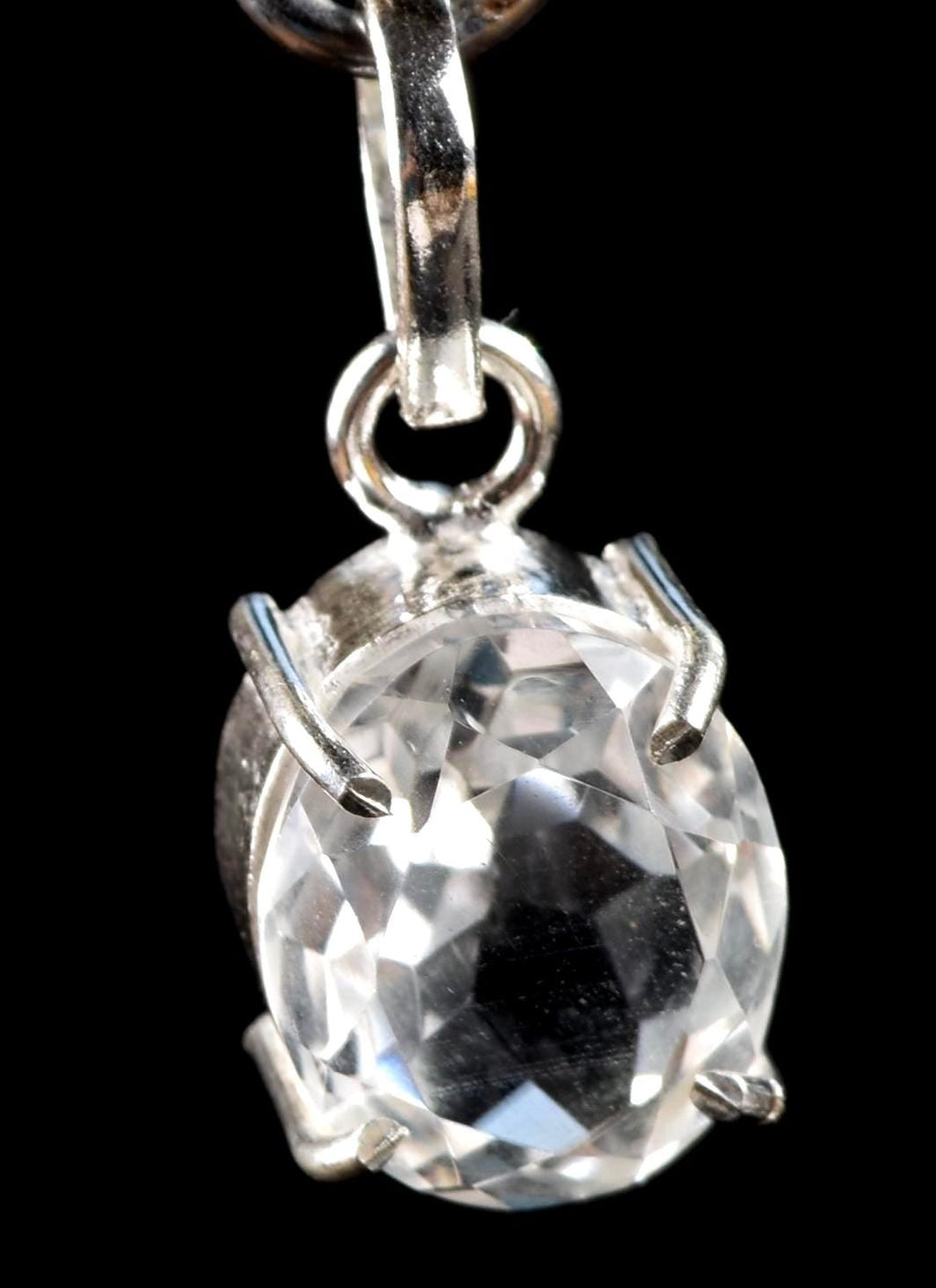 Satyaloka   sterling silver Faceted Pendant High frequency synergy 12 crystal ''sat-chit -ananda  #7576