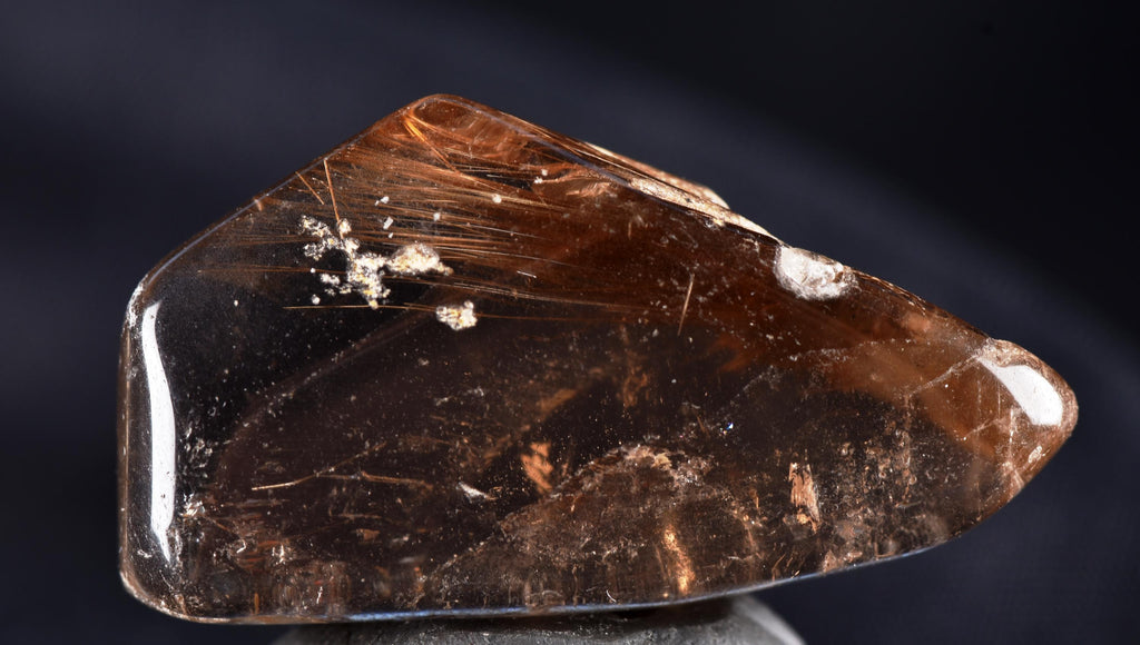 Himalayan smoky quartz devic with rutile and rainbow inclusions Himalayan wisdom  #7319