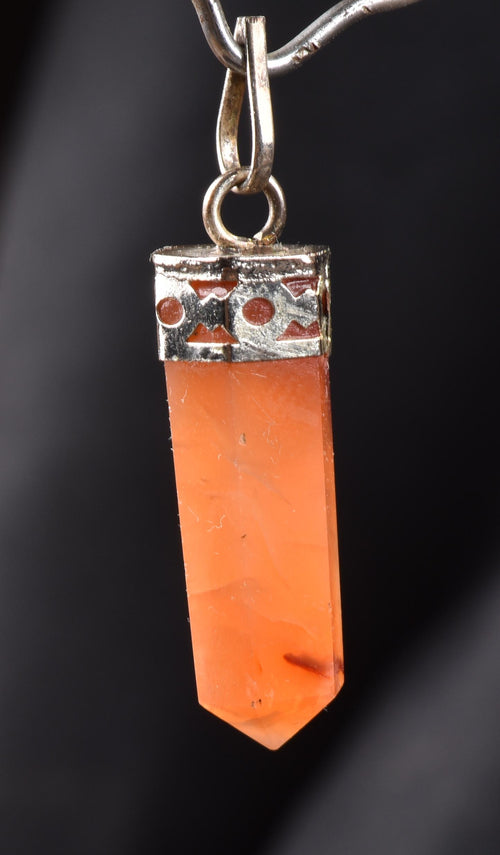 Carnelian mystic pendant strength courage creativity Carnelian  for strength  #7491