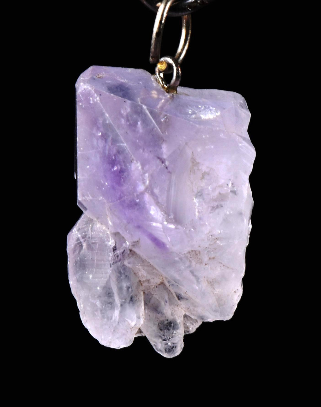 Satyaloka   quartz with amethyst hue pendant High frequency synergy 12 healing  bliss crystal    #7540