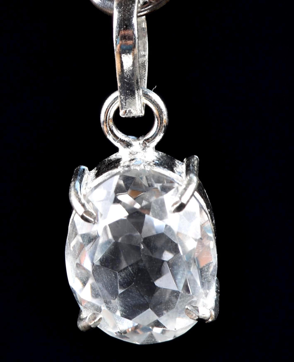 Satyaloka   sterling silver Faceted Pendant High frequency synergy 12 crystal ''sat-chit -ananda  #7576