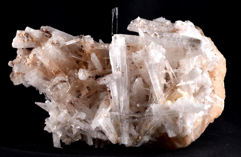 Natrolite flower with apophylite inbuilt  on stilbie base  high energy crystal healing ,third eye meditation 6713