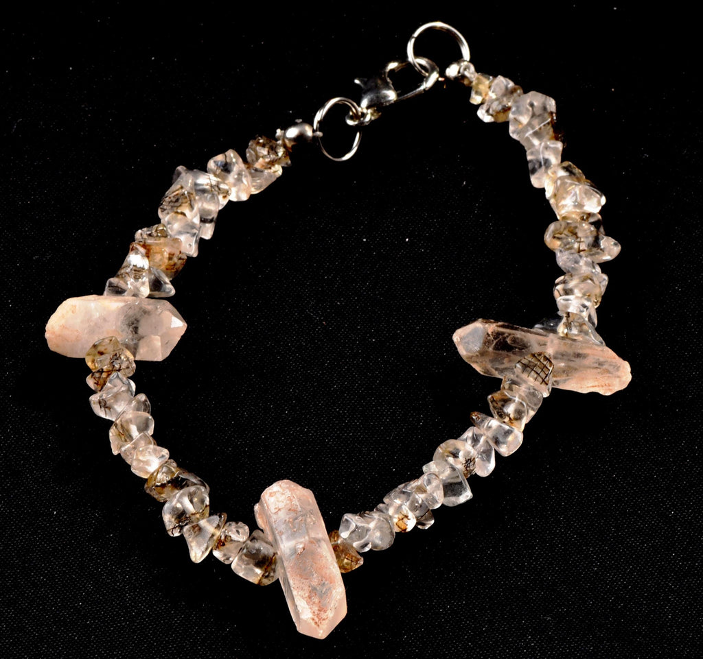 Satyaloka   with himalayan miniature crystal bracelet  synergy 12  #6841