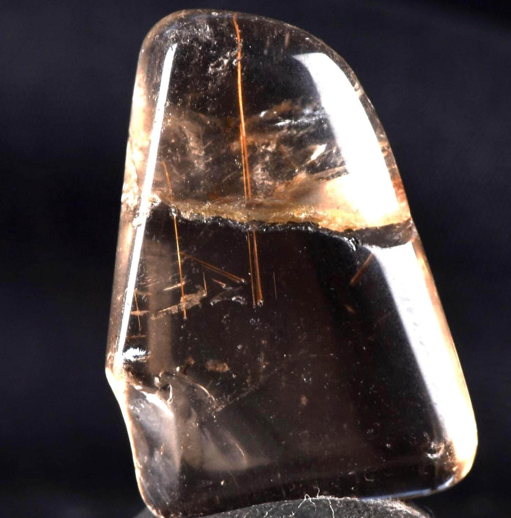 Himalayan smoky quartz devic with rutile and rainbow inclusions Himalayan wisdom  #7315