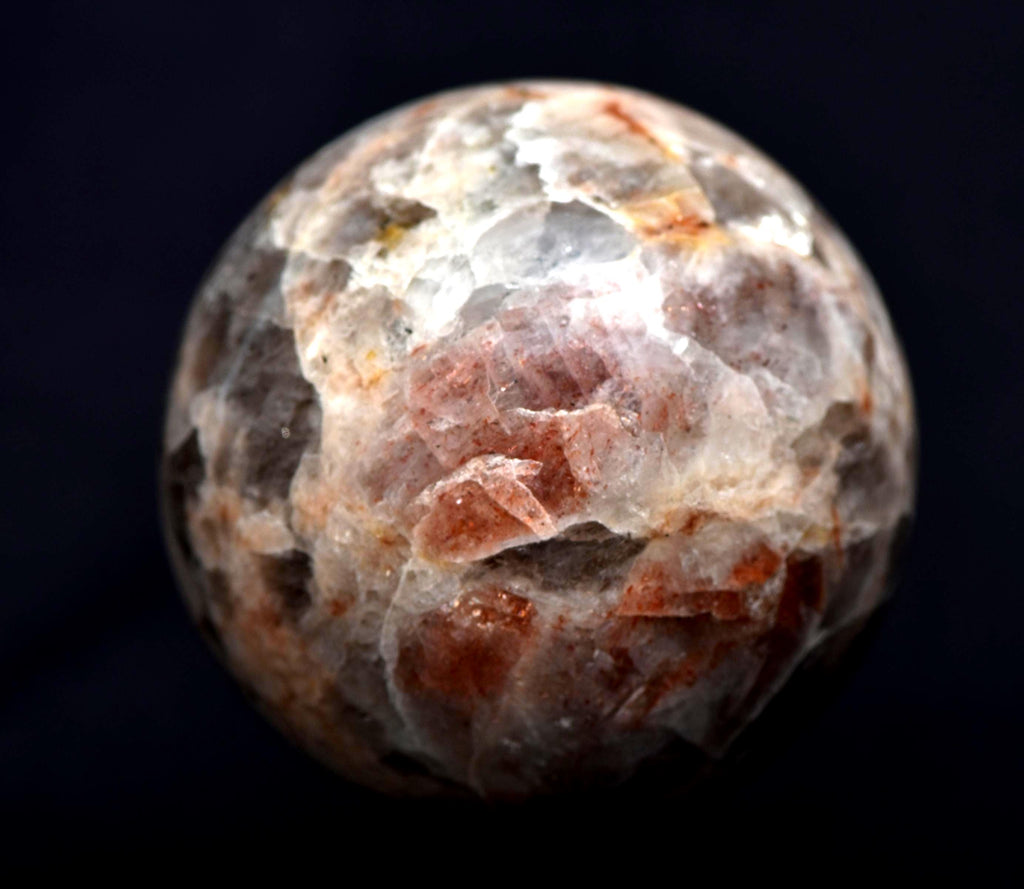 chatoyant Moon stone sphere  inner growth peace and strength. #6735