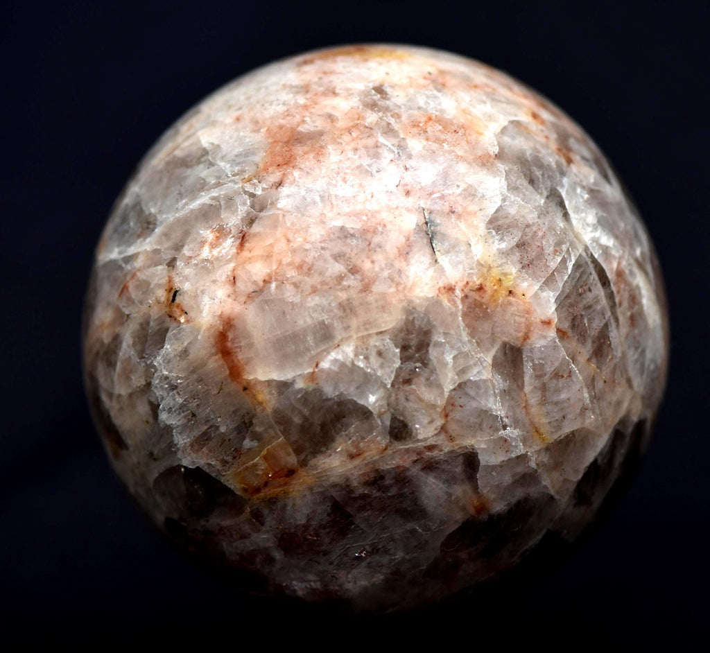 chatoyant Moon stone sphere  inner growth peace and strength. #6735
