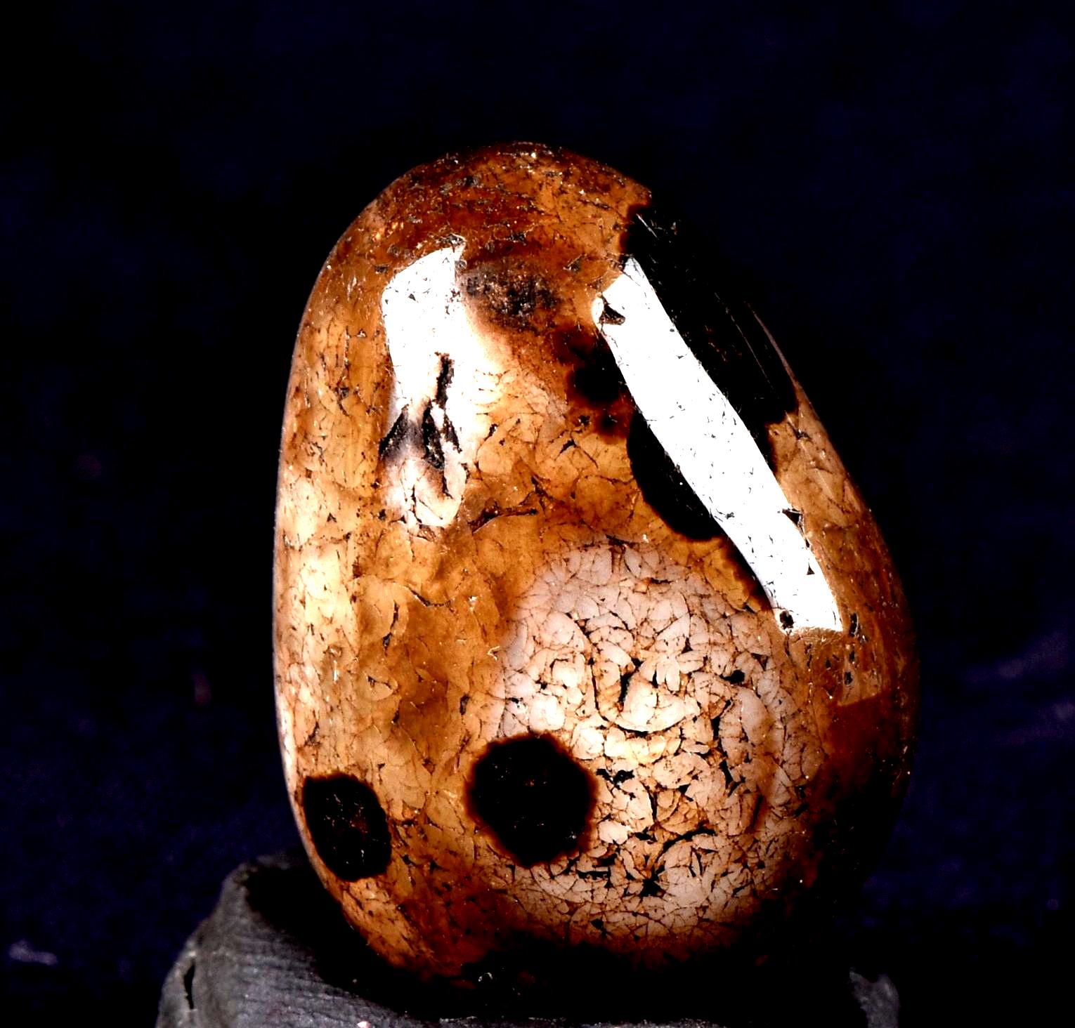 Rare old Mystic Sulemani  stone  bhaisajyaguru soloman stone evil eye shaman protection reach patina  #7685