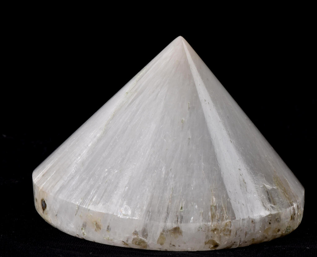 Scolecite cone pyramid improving relationships,  stabilizing  networking with people.third eye meditation synergy 12 crystal   # 7549