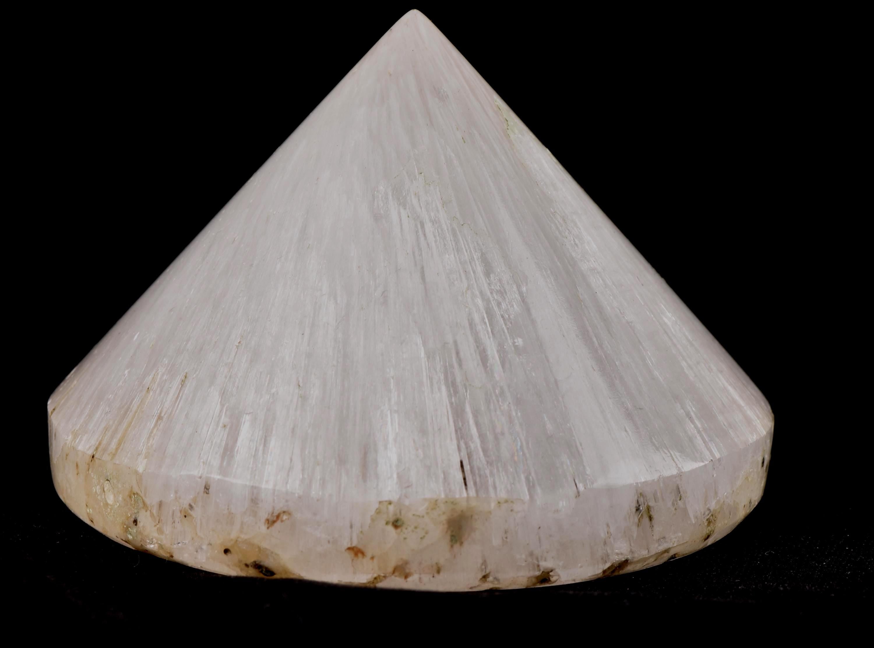 Scolecite cone pyramid improving relationships,  stabilizing  networking with people.third eye meditation synergy 12 crystal   # 7549