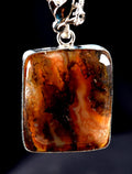 Rare Mystic  Sulemani soloman stone pendant with chain  natural  yin yang  pendant #7528