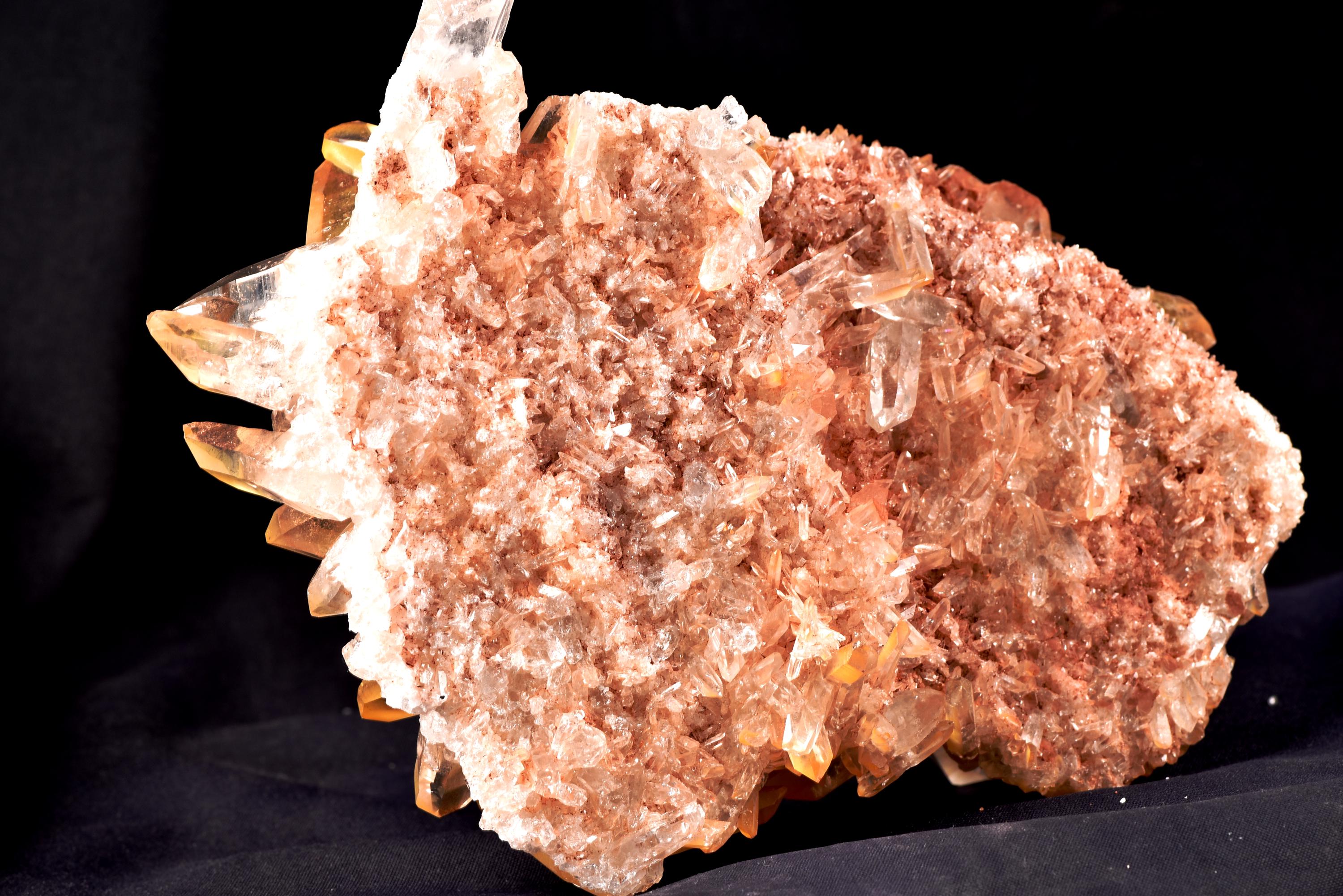 Flower Of Life Himalayan  pink/gold Quartz | Communication  Between Worlds | Powerful Healing Crystal Energy Amplifier Unique 7715