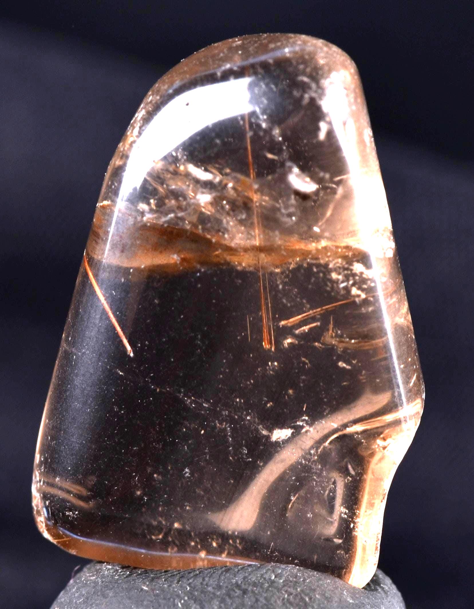 Himalayan smoky quartz devic with rutile and rainbow inclusions Himalayan wisdom  #7315