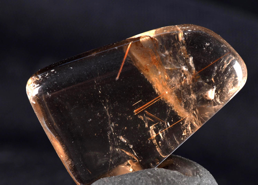 Himalayan smoky quartz devic with rutile and rainbow inclusions Himalayan wisdom  #7315
