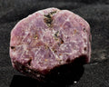 Ruby hexagonal corundum record keeper with black tourmaline in natural form #7410