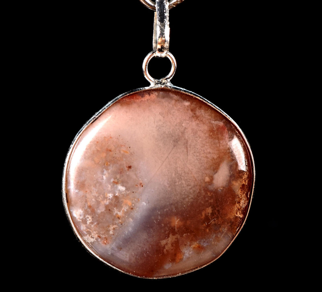 Rare old Mystic Carnelian natural  pendant  for strength courage creativity #7744