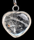 satyaloka golden ,silver mystic rutile  heart  cleans aura,scrying,spiritual inspiration pendant  #7757