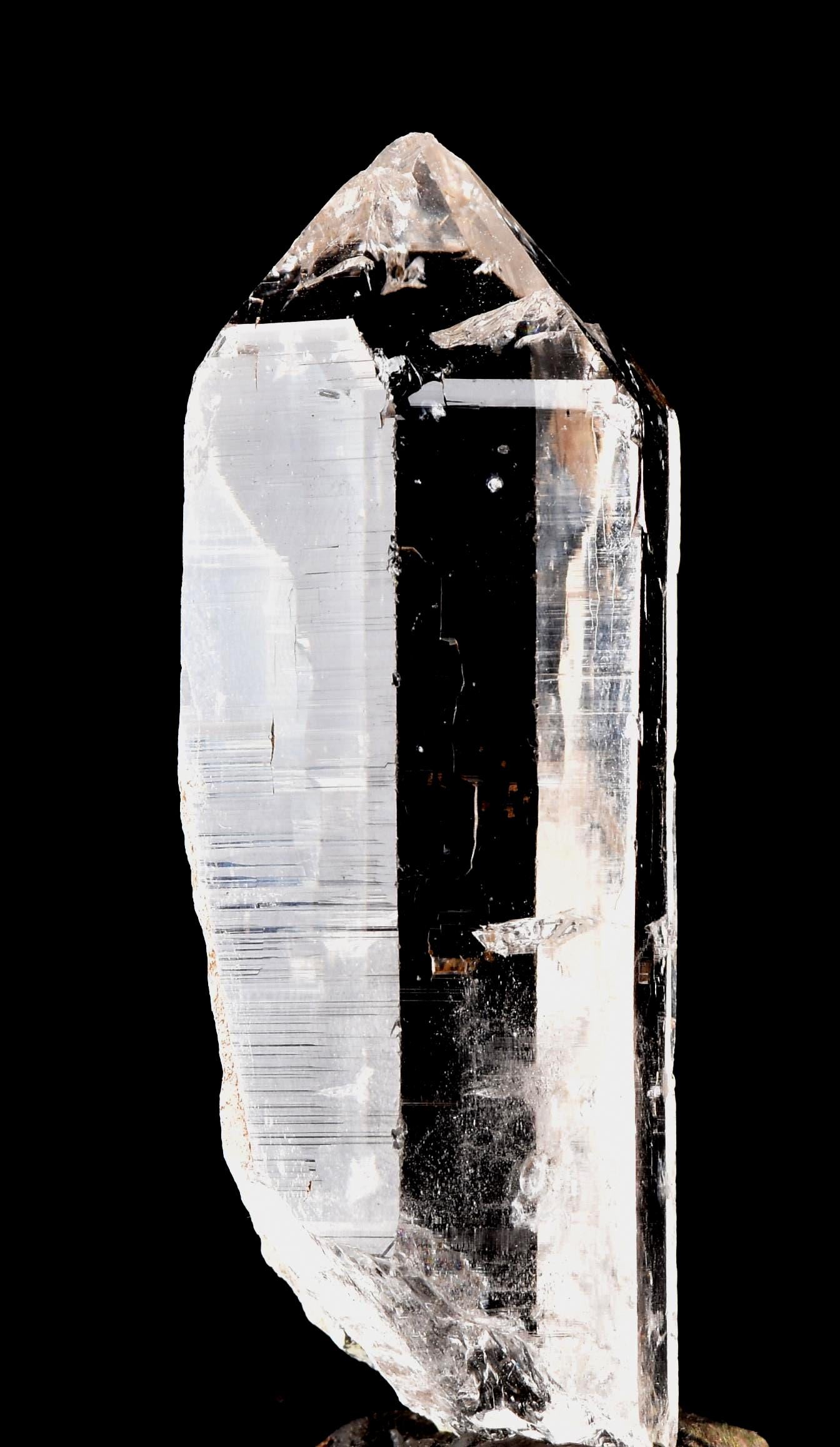 Himalayan  High Frequency Very Powerful  silver lemurian quartz rainbows keys, devic kingdom ancient wisdom #7523