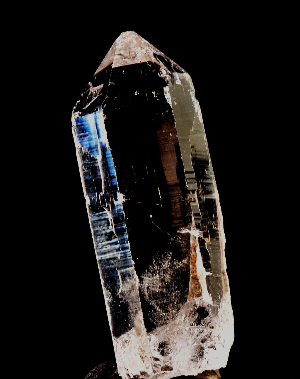 Himalayan  High Frequency Very Powerful  silver lemurian quartz rainbows keys, devic kingdom ancient wisdom #7523