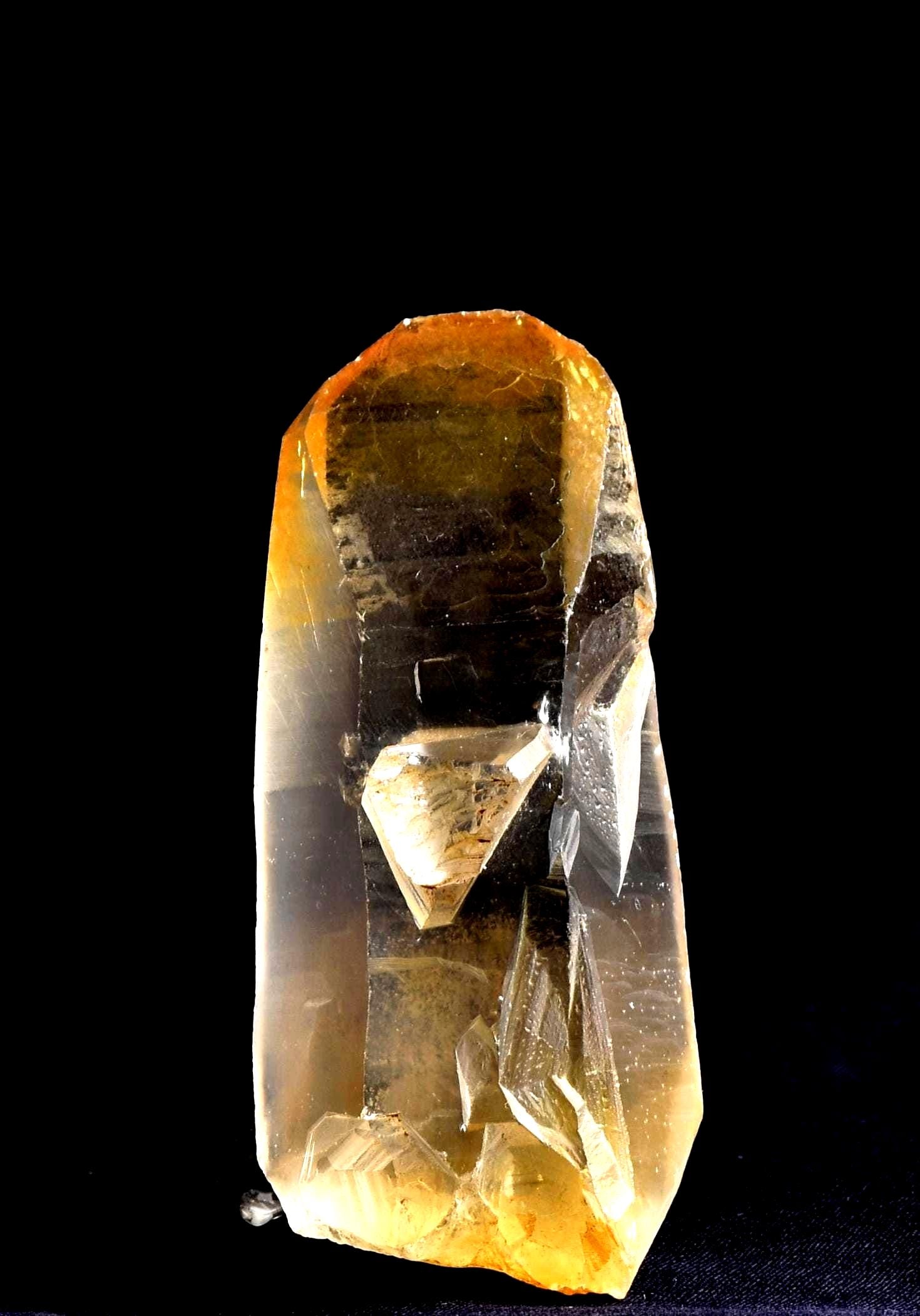 Himalayan  lemurian golden healer silver frosted rainbow  manifestation holistic Ascension  crystal # 7634