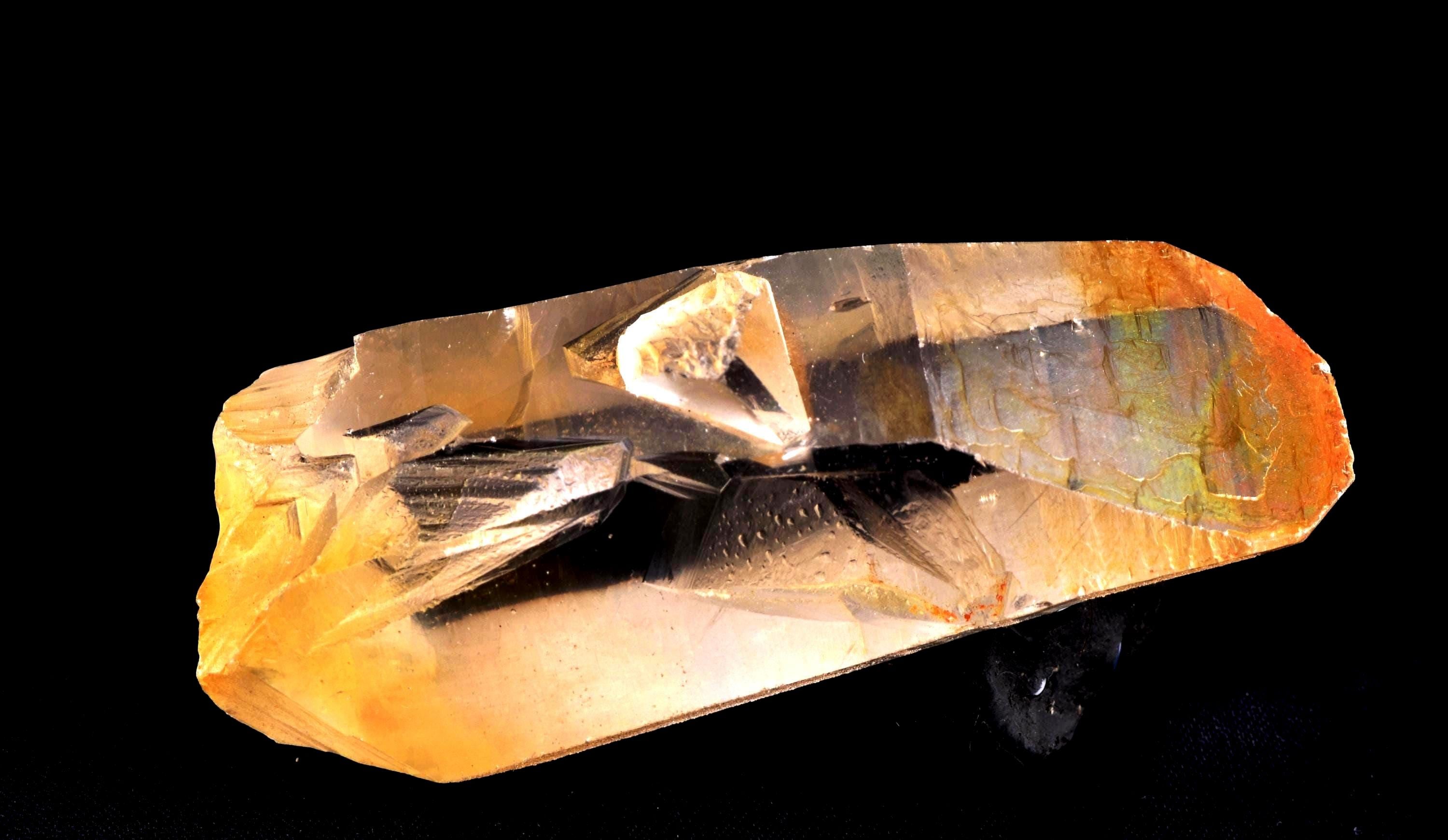 Himalayan  lemurian golden healer silver frosted rainbow  manifestation holistic Ascension  crystal # 7634