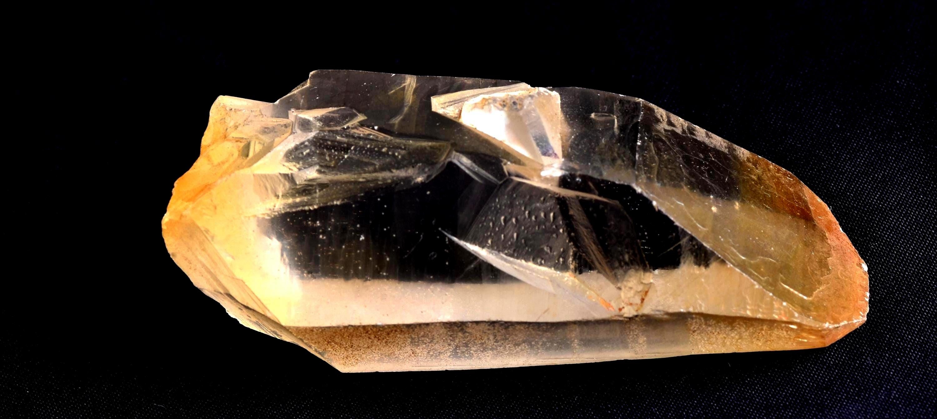 Himalayan  lemurian golden healer silver frosted rainbow  manifestation holistic Ascension  crystal # 7634
