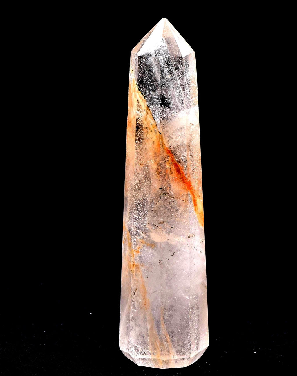 Himalayan Red   agnitite  obelisk meditative  Spiritual spark of supra mental transformation   # 7625