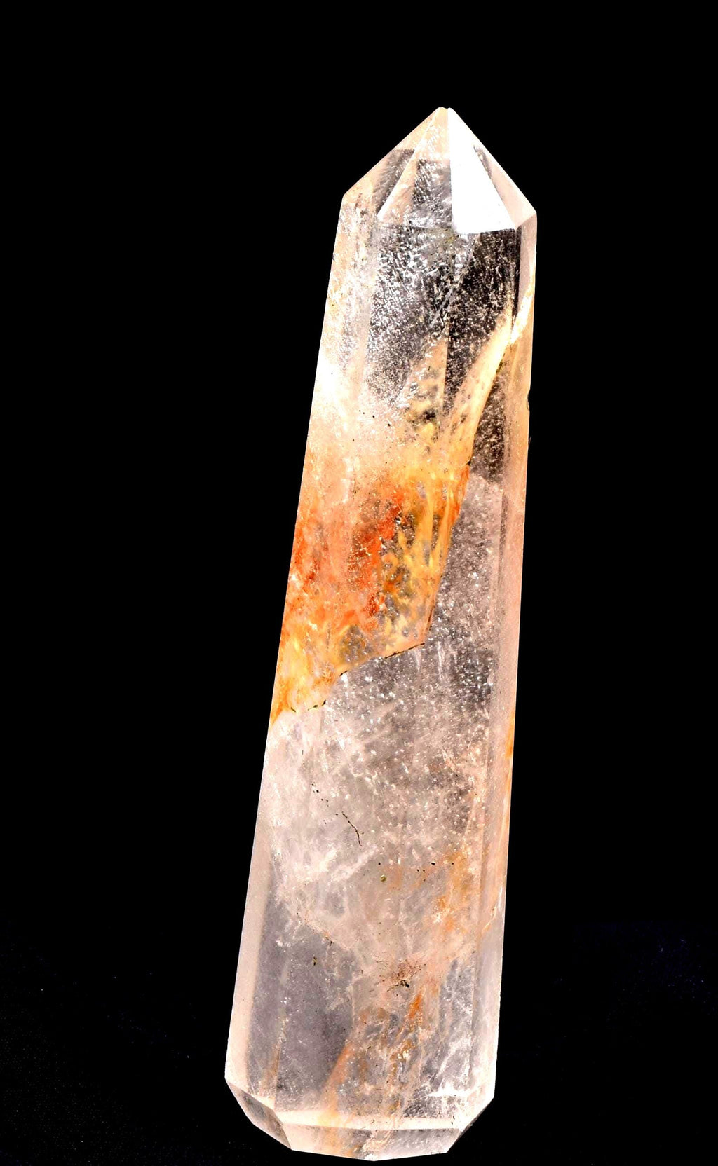 Himalayan Red   agnitite  obelisk meditative  Spiritual spark of supra mental transformation   # 7625